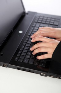 Tastatur eines Laptops